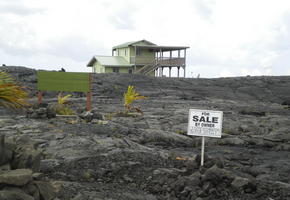 House on ~20-yr old lava near recent flows